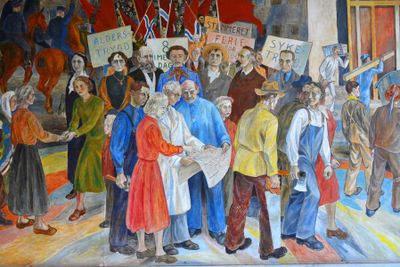 Painting in the City Hall, Oslo.