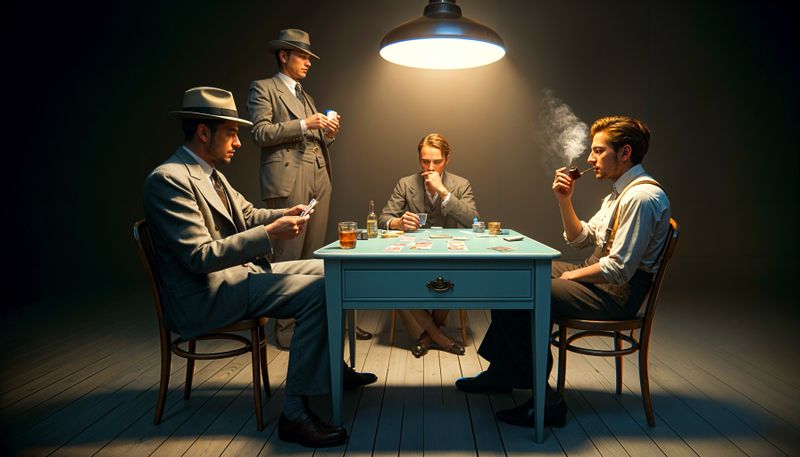 the card players (after cezanne)