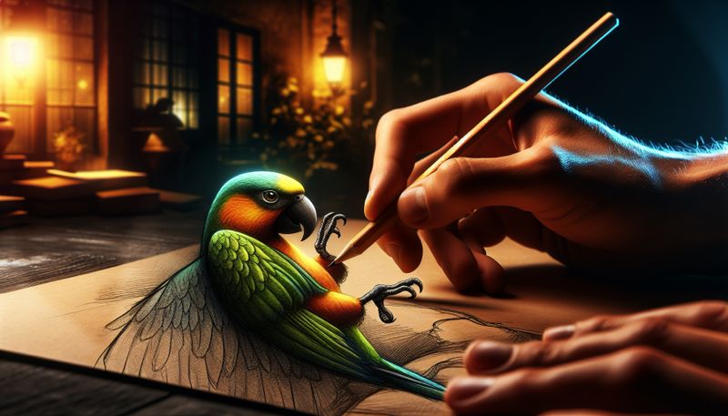 the parrot comes to life
