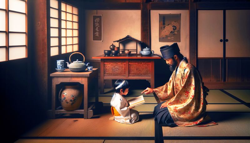 the reading lesson in old japan