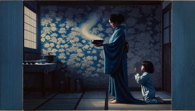 woman serving soup