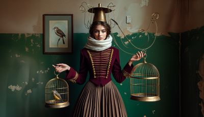 THE BIRD COLLECTOR (AFTER JAIME BALDRIIDGE)