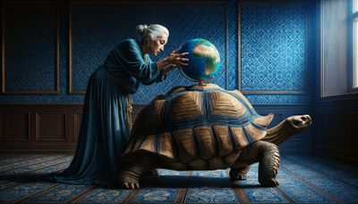 the woman who thought the world was supported on the back of a turtle