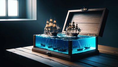 a naval battle