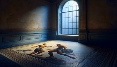 gladiator mosaic
