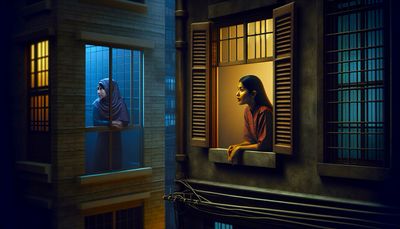 looking o out, late at night