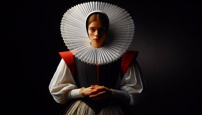 in the middle ages woman with sir walter releign collar