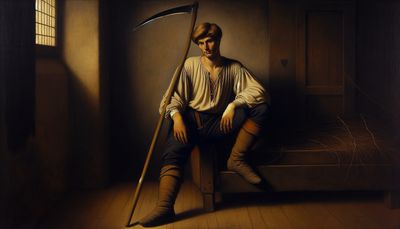 in the middle ages -a peasant farmer