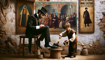 iinagining child labor in the 19th century shoeshine boy