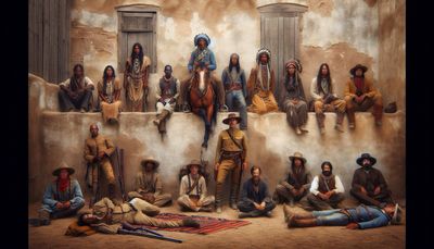 in the civil war - union soldiers and indian allies