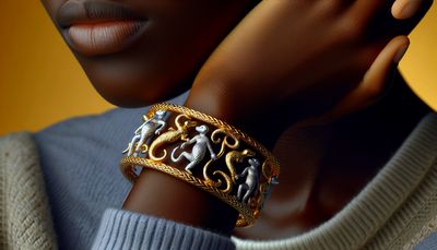 monkey and lizard bracelet