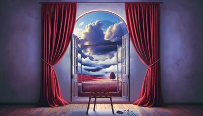 a realist painting ( after magaritte)