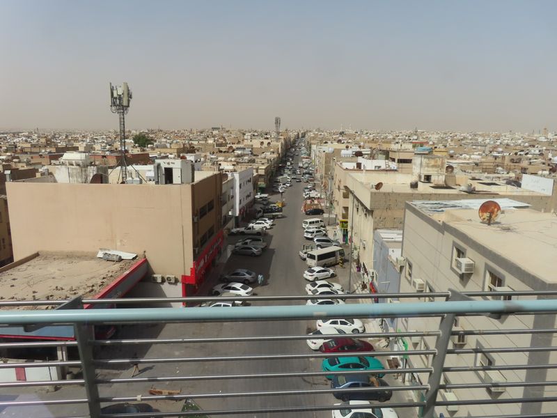 view from Riyadh metro train