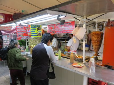 Mexico City street food stall