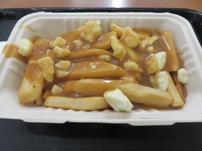 Montreal poutine in Eaton Center