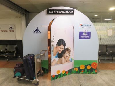 Pune airport baby feeding room