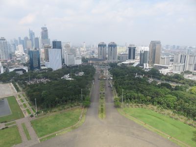 Jakarta view from Monas viewing platform