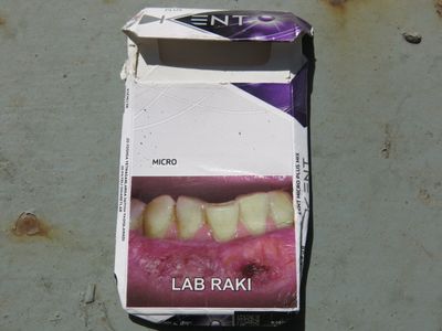 Uzbekistan cigarette pack