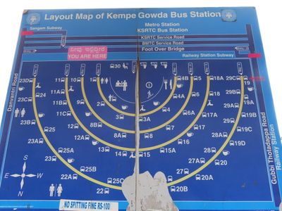 Bengaluru bus station map