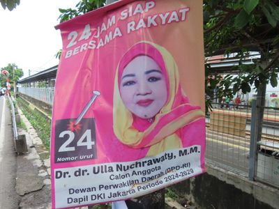 Jakarta election poster