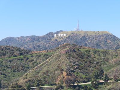 Los Angeles Hollywood sign from Griffith Observatory