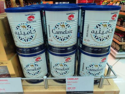 Dubai airport camel milk powder
