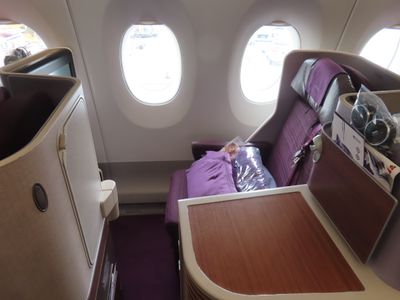 Thai Airways Melbourne to Bangkok in business class