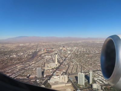 departing Las Vegas