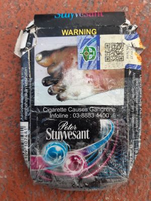 cigarette pack Malaysia back
