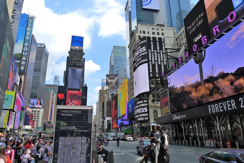 Time square police patrol