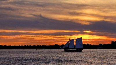 Sunset over the Hudson River
