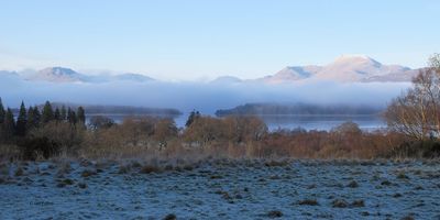 Ben Lomond and a foggy Loch Lomond