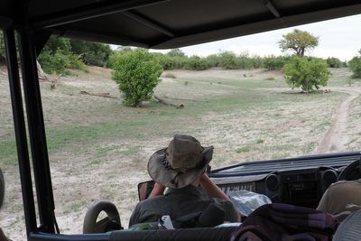 Dried river bed at Savuti