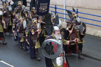 Up Helly Aa morning procession