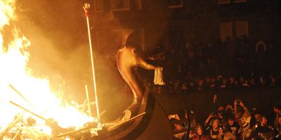 Up Helly Aa the burning of the galley
