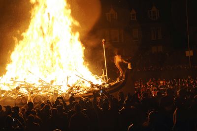 Up Helly Aa the burning of the galley