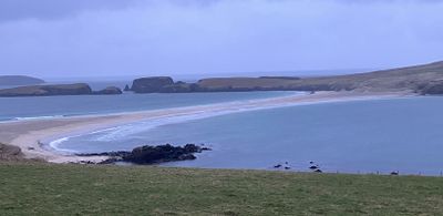 The tombolo to St Ninian's Isle