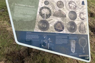 St Ninian's Isle information board