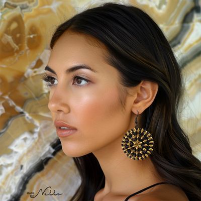 Superduo Disk Earrings
