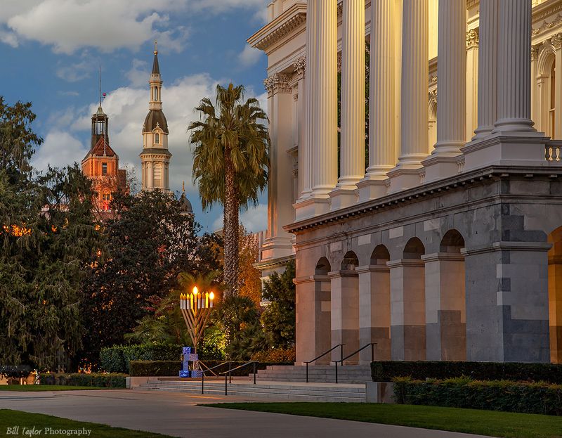 Cathedral of the Blessed Sacrament and California State Capitol