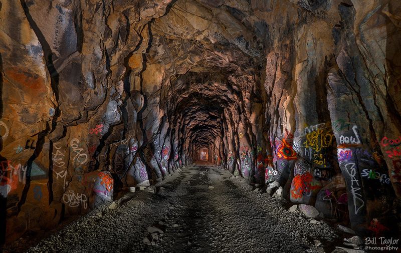 Historic Donner Pass Railroad Tunnels And Avalanche Snow Sheds