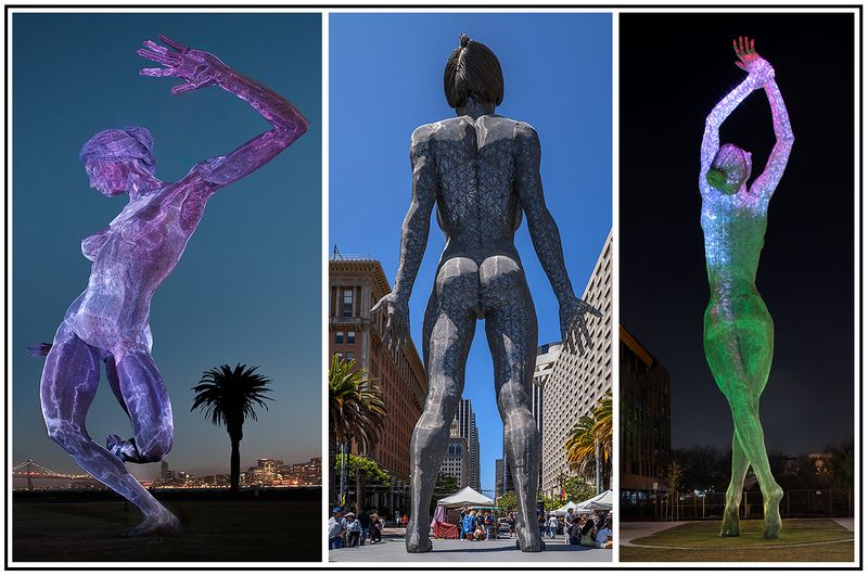Marco Cochrane is  best known for his steel sculptures of nude Women