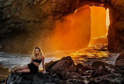 Keyhole Arch at Pfeiffer Beach