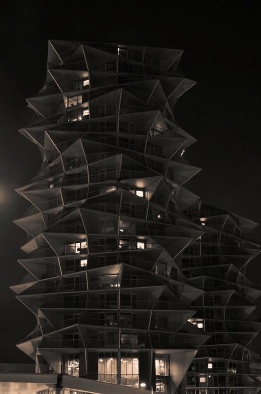 Kaktus Towers at Night ~ Copenhagen, Winter, 2024