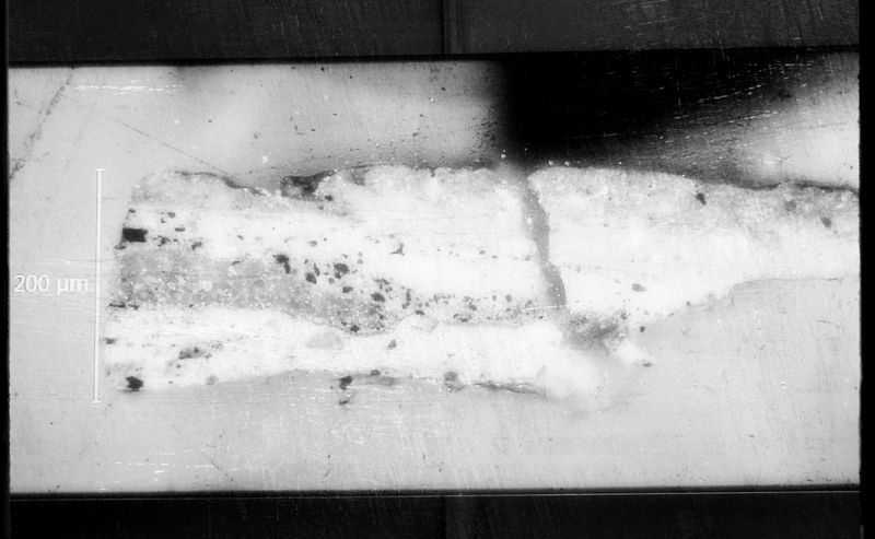 Pigment Fragment from Edgar Degas' Dancers Practising in the Foyer