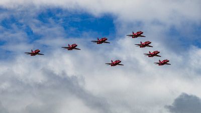 Red Arrows at Blackpool.