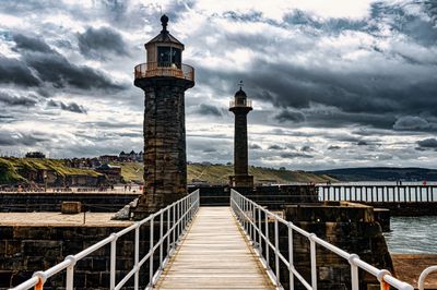 Whitby Pier lighthouses