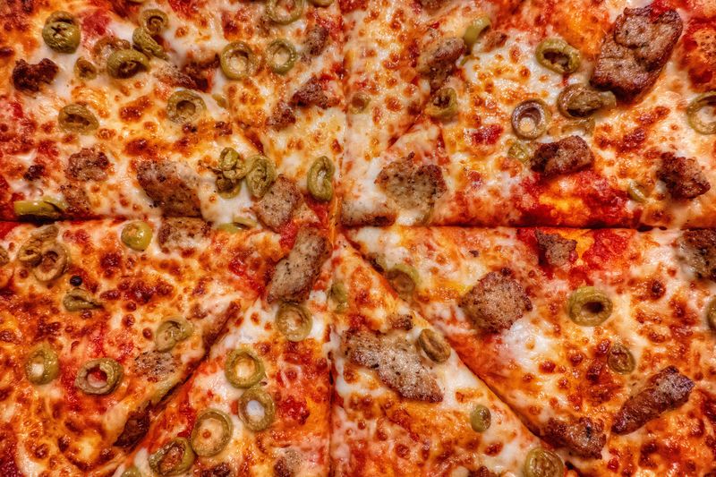 Sausage and Green Olive