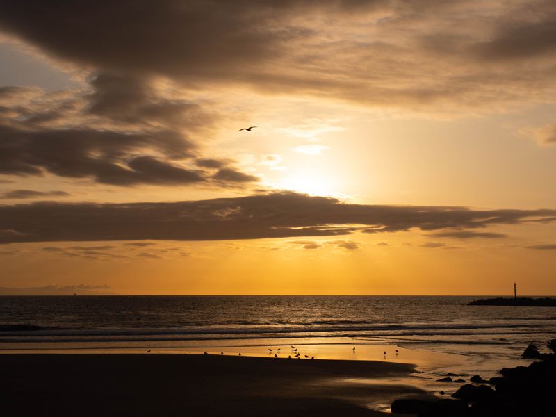 Sun over the Pacific