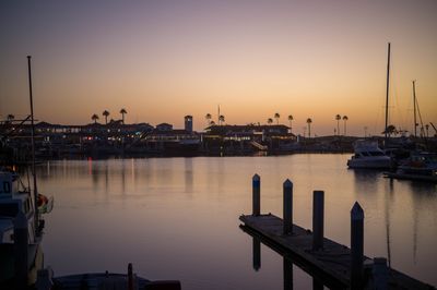 dusk on the harbor